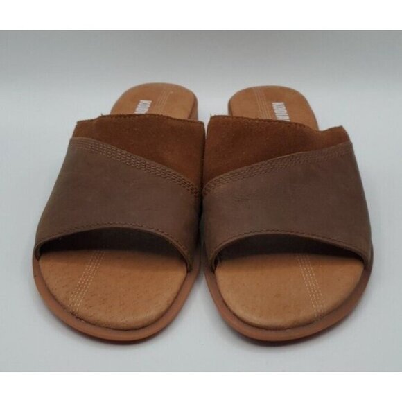 Kodiak Womens Alexi Brown Rust Leather Suede Slide Sandals Size 8.5 - Picture 2 of 13